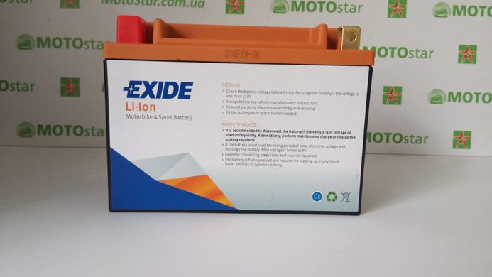ELTX20H - EXIDE - 84WH / 380A 12V L+ / Аккумулятор LI-ION , вес 1,3кг