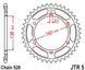 JT JTR5.47 - Звезда задняя APRILIA ETX, MOTO, PEGASO, TUAREG; BETAMOTOR JONATHAN; BMW F, G; GILERA R1, SATURNO, XR 50-650 1984-2020