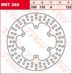 LUCAS MST369 - Тормозной диск