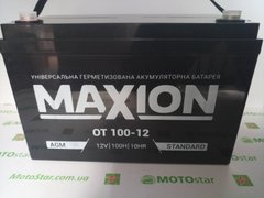 Аккумулятор OT MAXION 12-100, AGM, 12V, 100Ah , 330x172x221 мм
