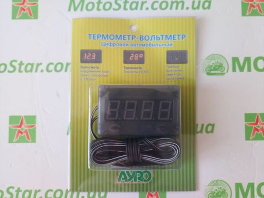 Термометр + вольтметр AУRO