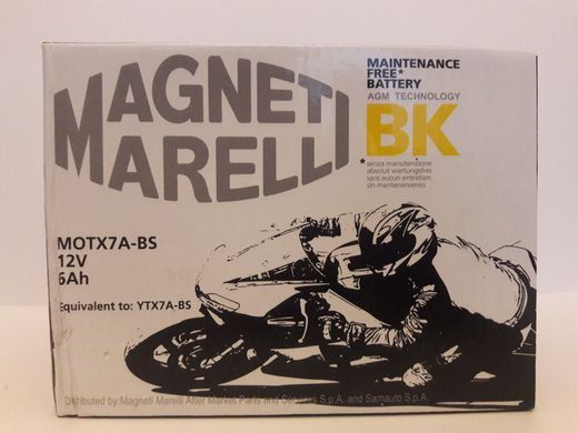 MOTX7A-BS (YTX7A-BS) Аккумулятор 6 Ah, 90A, 12V, (+/-), 150x87x94 мм