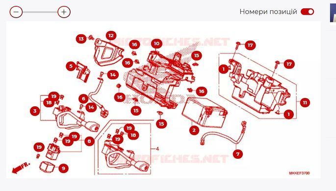 31500-MKK-D02 - HY110 EXIDE HY110 28,8WH, 150A 12V P + Аккумулятор LI-ION, HONDA CRF 1000 Adventure 2019