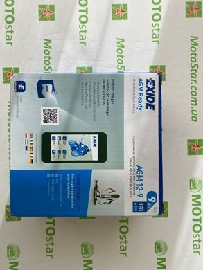EXIDE SLA12-9 / AGM12-9 Акумулятор 9 А/ч, 120 А, (+/-), 135х75х136 мм