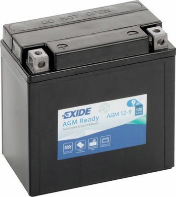 EXIDE SLA12-9 / AGM12-9 Акумулятор 9 А/ч, 120 А, (+/-), 135х75х136 мм
