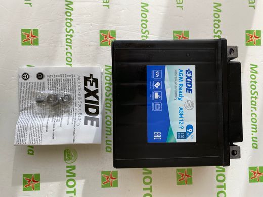 EXIDE SLA12-9 / AGM12-9 Акумулятор 9 А/ч, 120 А, (+/-), 135х75х136 мм