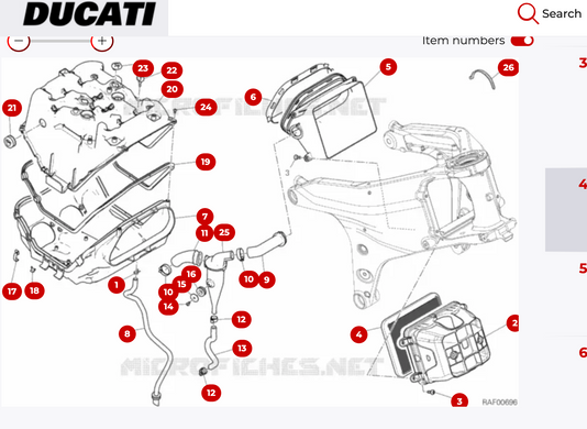 MEIWA MIW D6107/265192 - Фильтр воздушный DUCATI PANIGALE V4 / STREETFIGHTER V4 '18-21, 42610672A