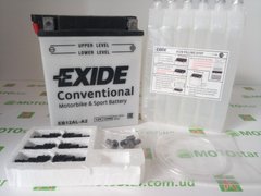EXIDE EB12AL-A2 / YB12AL-A2 Акумулятор 12 А/ч, 165 А, (-/+), 134х80х160 мм