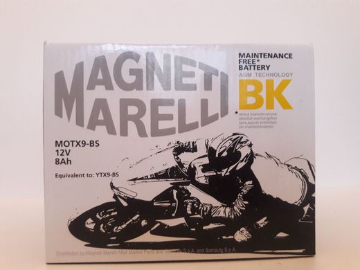 MOTX9-BS - MAGNETI MARELLI 8AH ​​/ 120A 12V L + стартерний акумуляторна батарея
