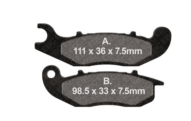 EBC FA465TT - Гальмівні колодки HONDA CRF 250 L ABS RL Rally 2017-21, CRF 300 L Rally 2020-26
