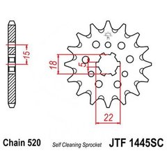 JT JTF1445.13SC - Звезда передняя
