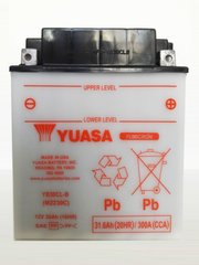 YUASA YB30CL-B Мото аккумулятор 30 А/ч, 300 А, (-/+), 168x132x192 мм