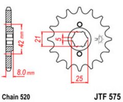 JT JTF575.14 - Звезда передняя