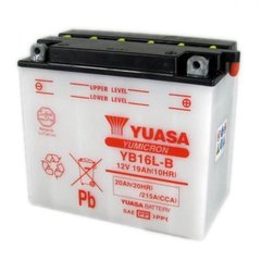 YUASA YB16L-B Акумулятор 19 А/ч, 215 А, (-/+), 175х100х155 мм