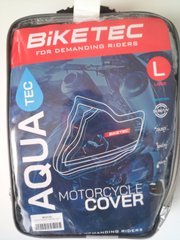 Водонепроницаемый чехол для мотоцикла (размер L) BIKETEC AQUATEC цвет черный/серый