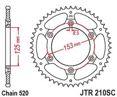 JTR210.45SC HONDA CR, CRF, CRM, XR 125-650 1983-   (SS 1-3559-45)