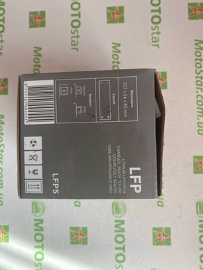 Акумулятор LP Lithium ML LFP5 12V, 19.2Ват/1.6Аh 95A 107X56X85мм HJTX4L-FPZ KOVI KT-S7 300-4Т NB300 LITE
