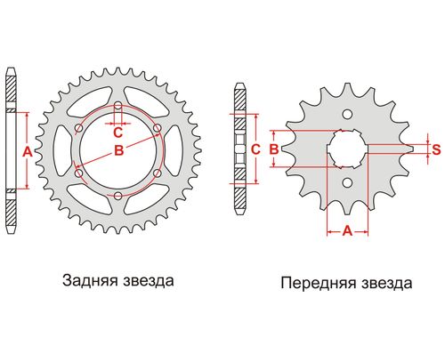 PBR 241 42 C45 Зірка задня SUZUKI GSXR 1000 09-16 (JTR479.42)