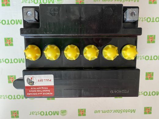 Аккумулятор кислотный YB30L-B OUTDO 30 Аh, 300 А, (-/+), 168x132x176 мм