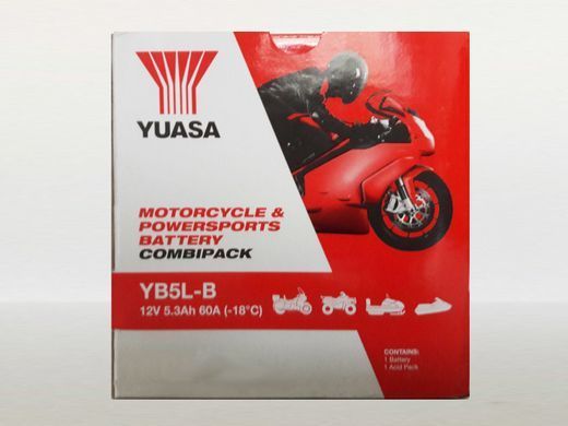 YUASA YB5L-B Акумулятор 5 А/ч, 60 А, (-/+), 120x60x130 мм