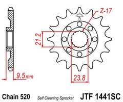 JT JTF1441.13SC - Зірка передня