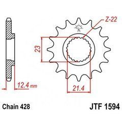 JT JTF1594.15 - Звезда передняя YAMAHA 250 TRICKER '06-'08, YBR 250 '08-'11 (214915JT) (под. 428 цепь)