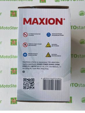 Аккумулятор для мототехники MAXION MXBYBM-14L-A1 12V, 14Ah, 185 А, 134x89x166 мм
