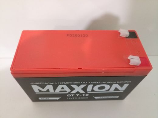 АКБ GEL MAXION 12-7 (12V, 7 AH/10HR) 151/65/100мм