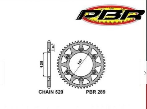 PBR 289 45 C45 HONDA CR/CRF/XR650R, XR400R`96-04 (JTR210.45SC)