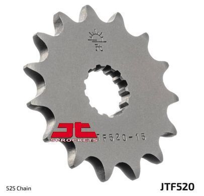 JTF520,16 Передня зірочка CAGIVA NAVIGATOR, RAPTOR, V-RAPTOR; HYOSUNG COMET, GT; KAWASAKI W, ZR, ZR-7, ZX-7R, ZX-7RR; SUZUKI DL, GSF, GSR, GSX 98-1050 1991-2020