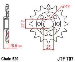 JT JTF707.15 - Звезда передняя