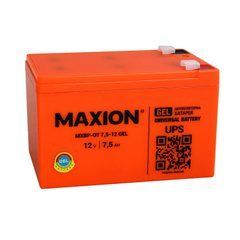 Промисловий акумулятор MAXION BP OT 7,5 - 12 GEL 12V 7.5Ah, 151x65x94 мм, вага 2,32кг
