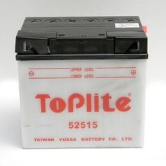 Мотоакумулятор TOPLITE 52515 12V, 25Ah, д. 186, ш. 130, в.171, обсяг 1,8, вага 6,5 кг