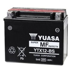 YUASA YTX12-BS Мото аккумулятор 10 А/ч, 180 А, (+/-), 150х87х130 мм