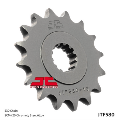 JTF580,15 Передня зірочка YAMAHA FZ, FZ6, FZR, FZX, GTS, YZF, YZF-R6 600-1000 1985-2020