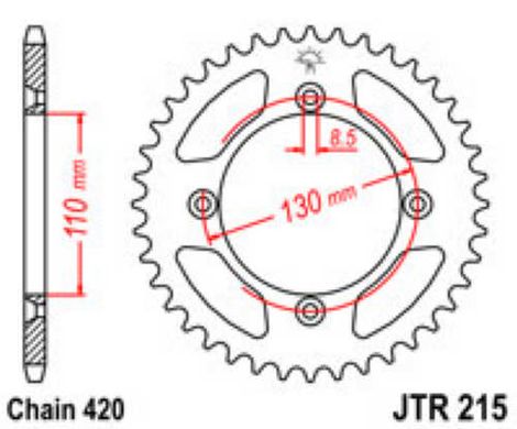 JT JTR215.49 - Зірка задня