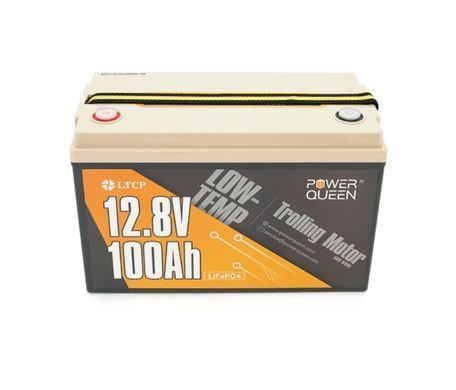 Аккумуляторная батарея LiFePO4 Power Queen 12.8V 100Ah Low-Temp ,1280Wh, BMS 100A, 329x172x214мм