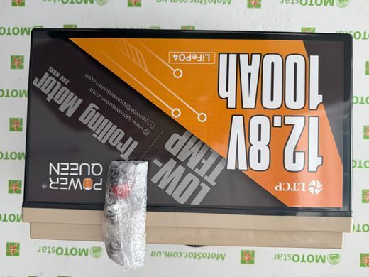 Аккумуляторная батарея LiFePO4 Power Queen 12.8V 100Ah Low-Temp ,1280Wh, BMS 100A, 329x172x214мм