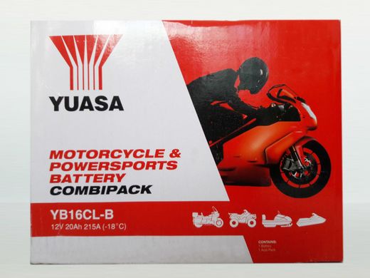 YUASA YB16CL-B Аккумулятор усиленный 19 А/ч, 240 А, (-/+), 175х100х175 мм