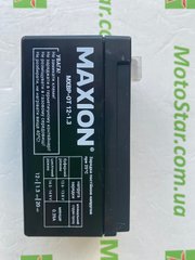 Промислова герметична акумуляторна батарея MAXION MXBM-OT 12-1.3 AGM (97х45х59 мм) T1 (12V,1.3 Ah) вага 0,59кг