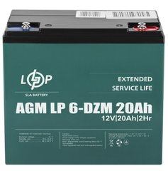 LP 6-DZM-20 Ah AGM Тяговий свинцево-кислотний акумулятор 181x77x170 мм