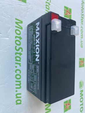 Промислова герметична акумуляторна батарея MAXION MXBM-OT 12-1.3 AGM (97х45х59 мм) T1 (12V,1.3 Ah) вага 0,59кг