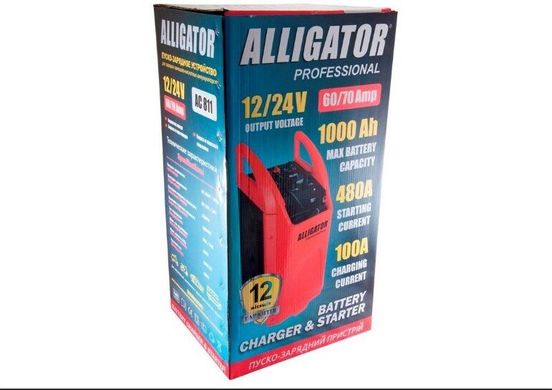 Пуско-зарядное устройство Alligator AC811 12/24В 480А/100А для автомобильного аккумулятора