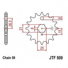 JT JTF509.15 - Звезда передняя