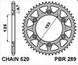 PBR задня шестерня 289 42 C45 HONDA CR / CRF 83-17 (JTR210.42)