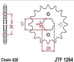 JTF1264,16 Звезда передняя