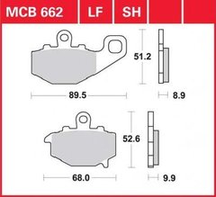 LUCAS MCB662 - Тормозные колодки