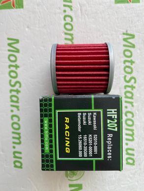 HIFLO HF207 = HF207RC - Фильтр масляный BETA EVO, REV; KAWASAKI KX; SUZUKI FL, RM-X, RM-Z 125-450 2004-2021