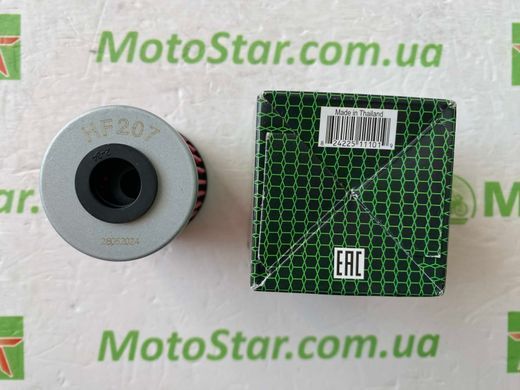 HIFLO HF207 = HF207RC - Фильтр масляный BETA EVO, REV; KAWASAKI KX; SUZUKI FL, RM-X, RM-Z 125-450 2004-2021