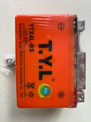 Гелевий акумулятор T.Y.L YTX4L-BS  Gel Supper MF  -/+, 12V, 4Ah, 50 A, 114x71x88мм вага 1,450кг